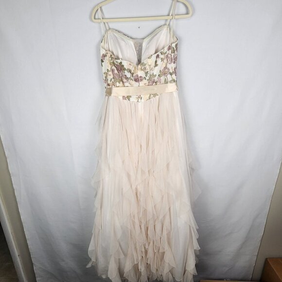 David's Bridal Embroidered A-line Gown 10 - Picture 4 of 5